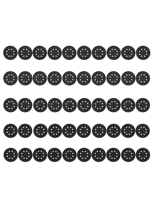 50Pcs Sanding Discs 5-inch 125mm 8-Hole 240/180/120/80/60 Sandpaper for Random Track Sanding Machines Made of Silicon Carbide Material Black Water-Based Sandpaper  - Image 3