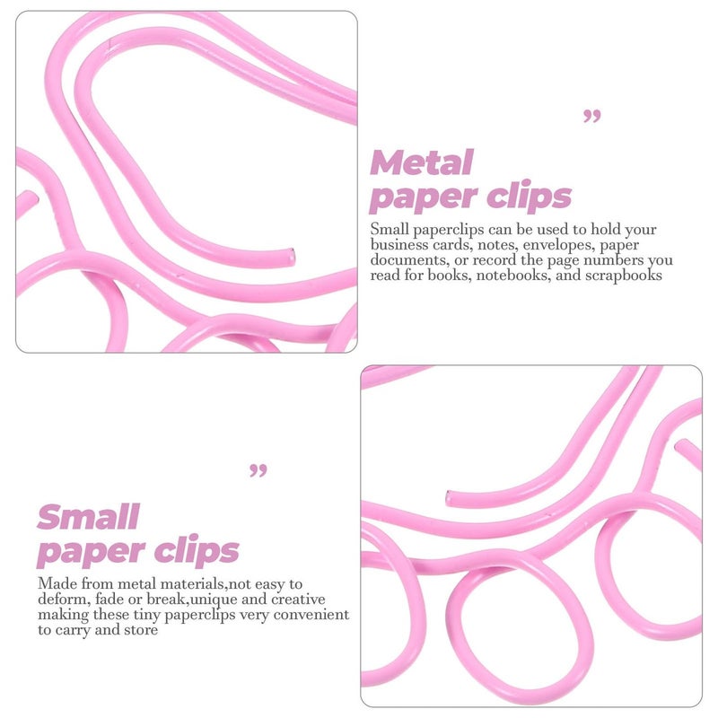 Pink Cat Claw Metal Paper Clips 20 Pieces For Document Organization Planner Office Supplies - Image 4