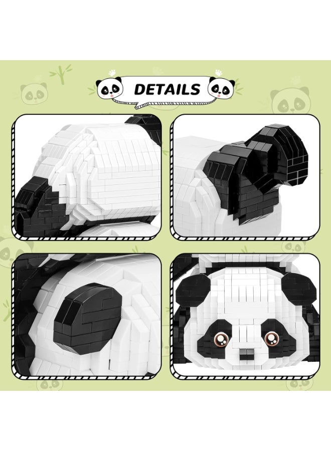 Panda Cute Panda-Soraya Mini Building Blocks Sets for goodie Bags, Not Compatible with Lego Animals, 1325 PCS Micro Mini Building Toy Bricks for Adults, Party Favors for Kids Boys Girls 12-14  - Image 3