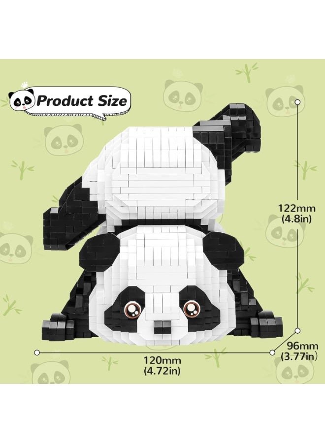 Panda Cute Panda-Soraya Mini Building Blocks Sets for goodie Bags, Not Compatible with Lego Animals, 1325 PCS Micro Mini Building Toy Bricks for Adults, Party Favors for Kids Boys Girls 12-14  - Image 4