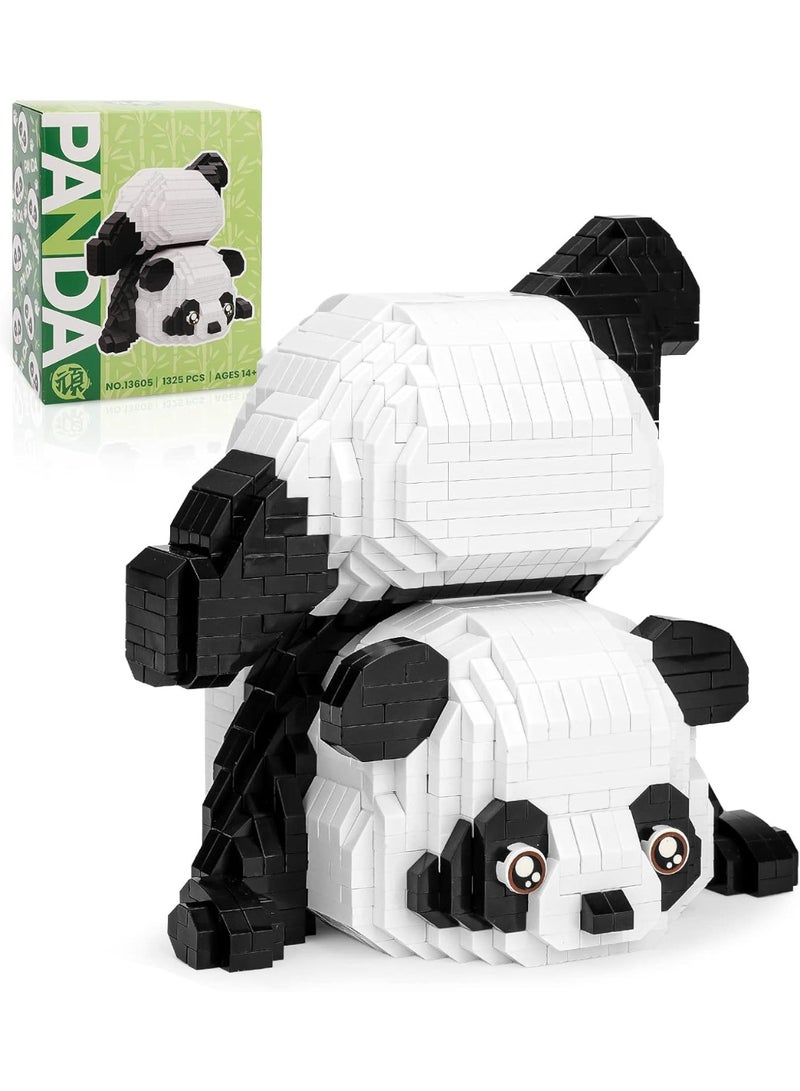 Panda Cute Panda-Soraya Mini Building Blocks Sets for goodie Bags, Not Compatible with Lego Animals, 1325 PCS Micro Mini Building Toy Bricks for Adults, Party Favors for Kids Boys Girls 12-14  - Image 1