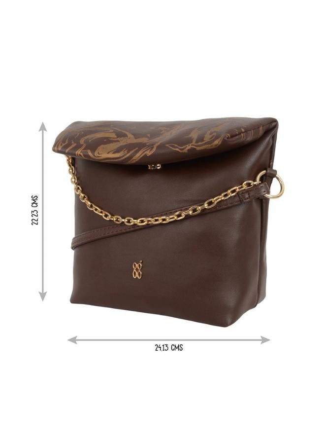 Baggit Women Brown Sling Bag Small Size | Ladies Stylish Casual Cross Body Purse Handbag - Image 3