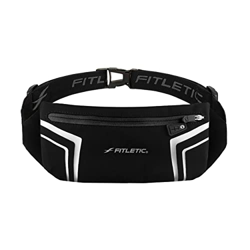 Fitletic Modern Sports Running Belt For Men & Women – Water Resistant Pouch - Fits All Smart Phones- Lightweight, Low Profile Design –Lycra Coated With Inner Card Organizer Pocket - Image 1