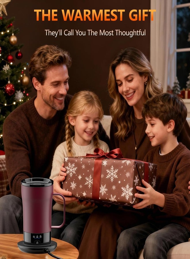 PUSEE Self-Heating Coffee Mug, 14oz Heated Coffee Mug - Rechargeable Temperature Control Coffee Mug Keep Coffee Hot, Smart Mug Great Gift for Coffee Lovers & Slow Sippers - Image 2