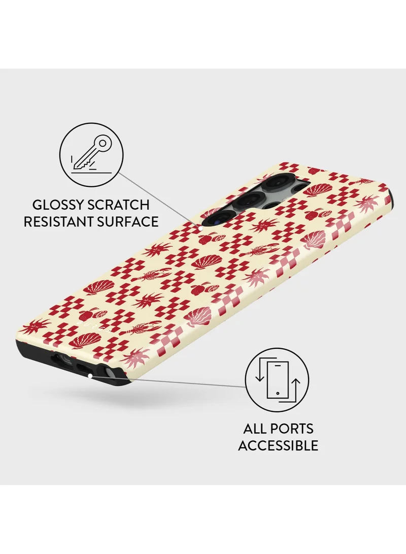بورجا جراب هاتف محمول Samsung Galaxy S25 Ultra، جراب واقٍ من السيليكون الصلب ثنائي الطبقات، مقاوم للخدش والصدمات، Ciao