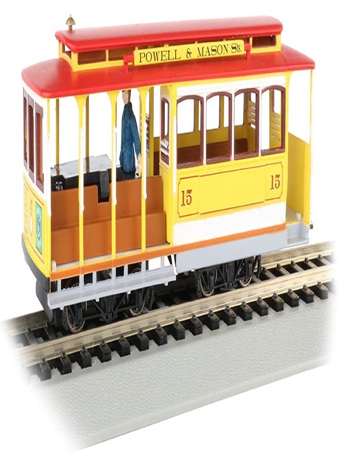 Bachmann Cable Car with Grip Man - Maroon & Tan - HO Scale - Image 1