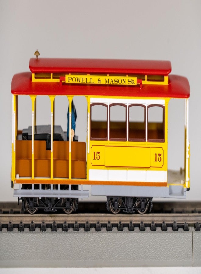 Bachmann Cable Car with Grip Man - Maroon & Tan - HO Scale - Image 2