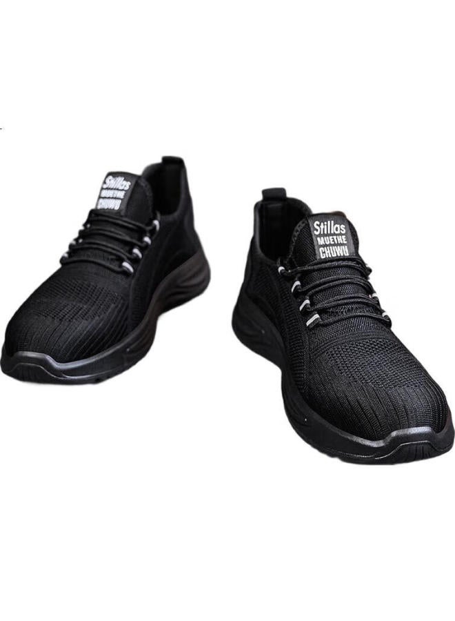 Old housekeeper Old Steward Labor Protection Shoes Men Summer Breathable Solid Wear-Resistant Steel Toe Anti-Smashing Anti-Piercing Safety Work Shoes 360 41 - Image 1
