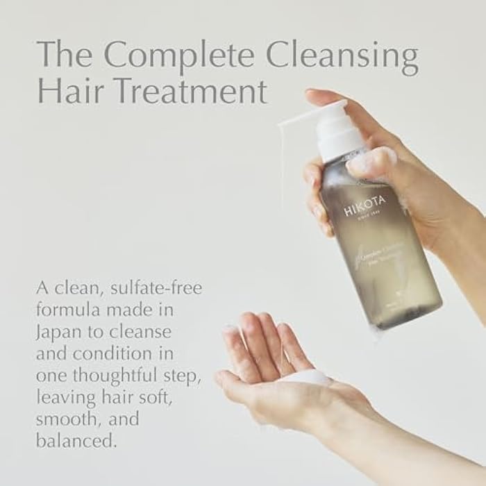 HIKOTA Complete Cleansing Hair Treatment - Sulfate-free 2-in-1 Shampoo and Conditioner with Amino Acid to Repair and Hydrate - 10.1 oz - Image 2