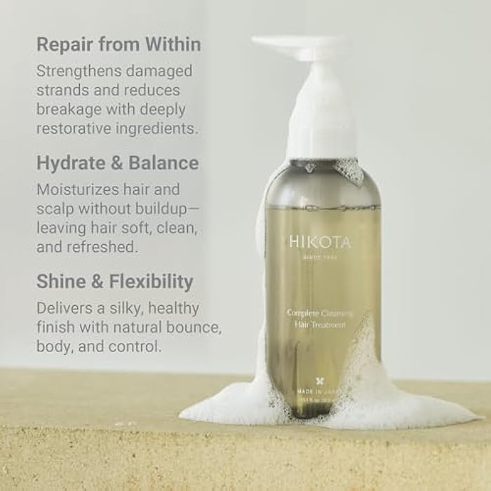 HIKOTA Complete Cleansing Hair Treatment - Sulfate-free 2-in-1 Shampoo and Conditioner with Amino Acid to Repair and Hydrate - 10.1 oz - Image 4