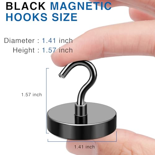 LOVIMAG Magnetic Hooks for Cruise Cabins170lbs Cruise Magnets for DoorCruise Ship Essentials for Travel Strong Magents Heavy Duty with Epoxy Coating for Hanging Refrigerator Kitchen12 Pcs - Image 3