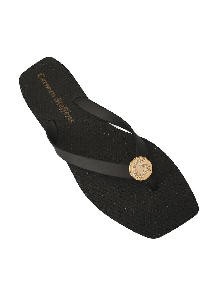 Carmen Steffens Black Flip-Flops