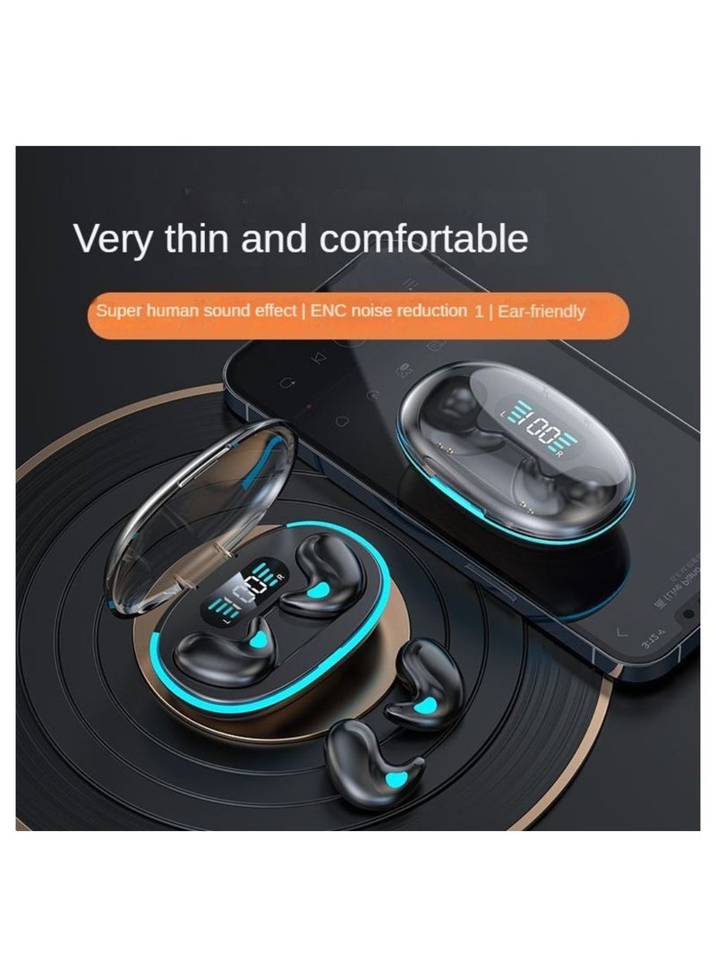 هاي لوك سماعات الأذن اللاسلكية الحقيقية، سماعات الأذن بلوتوث 5.4 4 ميكروفونات ENC واضحة المكالمة، سماعات الأذن بلوتوث لمس التحكم 40 وقت اللعب، سماعات الأذن الخفيفة الوزن - Image 1