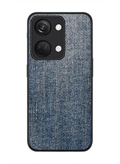 Rugged Black edge case for ONEPLUS NORD 3 5G / OnePlus Ace 2V, Slim fit Soft Case Flexible Rubber Edges Anti Drop TPU Gel Thin Cover -  Dark Denim Print