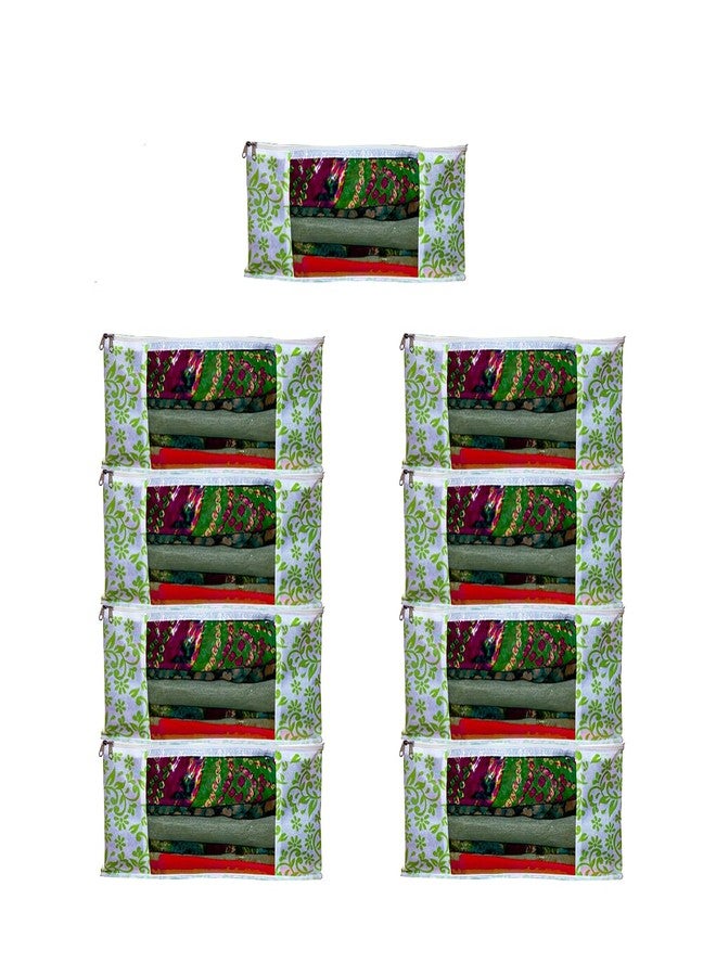 Shaping Fabric Garment Cover Non-Woven 90 GSM with Transparent Window & Double Metal Zipper - Pack of 9 | Dustproof Clothes Storage Bag for Sarees, Suits, Jackets, Shirts SCXLRL1582493517524148524351 - Image 1