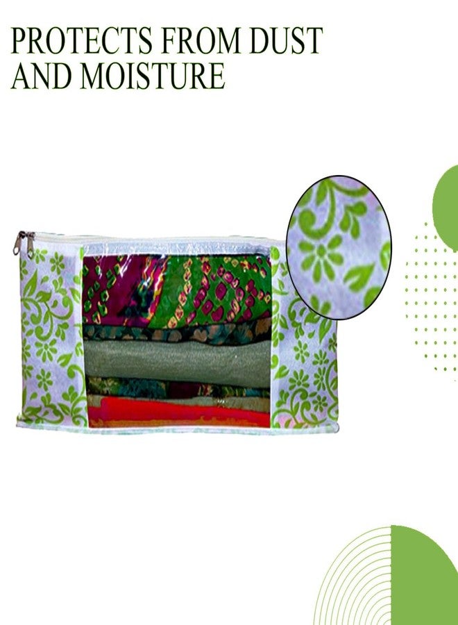 Shaping Fabric Garment Cover Non-Woven 90 GSM with Transparent Window & Double Metal Zipper - Pack of 9 | Dustproof Clothes Storage Bag for Sarees, Suits, Jackets, Shirts SCXLRL1582493517524148524351 - Image 3