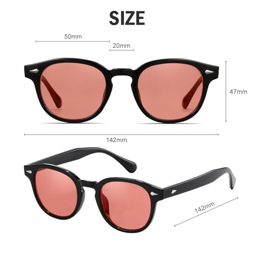 ZUVGEES Fluorescent-41 Pink Tinted Migraine Glasses Light Sensitivity Eyeglasses Indoor/Outdoor Photophobia Eyewear(Clear,000) - Image 5