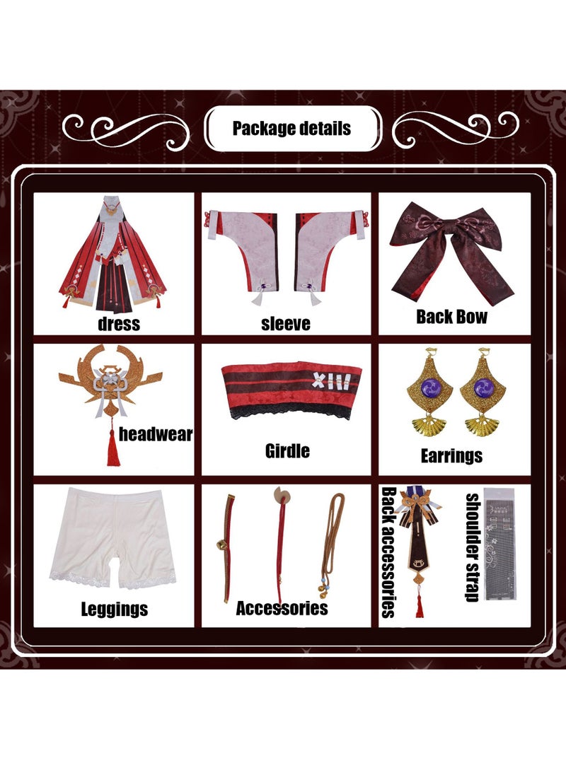 Generic - Genshin Impact Yae Miko Upgraded Version Cosplay Costume Outfit Dress Full Set with Improved Fabric, Accessories - Image 1