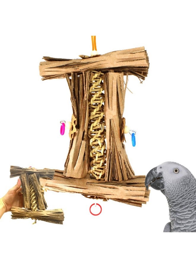 Bonka Bird Toys 1547 Natural Helix Bonka Bird Toys Cardboard Shredder Vine Parrot Parrotlet Conure Cockatiel Beak - Image 1