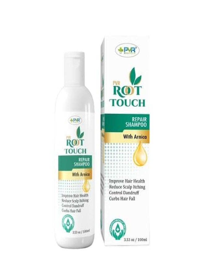 PVR MEDITECH PVR Root Touch Shampoo - Herbal Hair Color Cleanse | Instant Gray Coverage, Anti Dandruff & Hair Fall Control | Chemical-Free, Nourishing Formula for Soft Shiny Hair Root Touch Repair Shampoo | 100 ML - Image 2