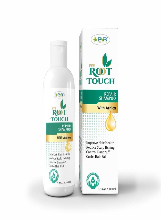 PVR MEDITECH PVR Root Touch Shampoo - Herbal Hair Color Cleanse | Instant Gray Coverage, Anti Dandruff & Hair Fall Control | Chemical-Free, Nourishing Formula for Soft Shiny Hair Root Touch Repair Shampoo | 100 ML - Image 1