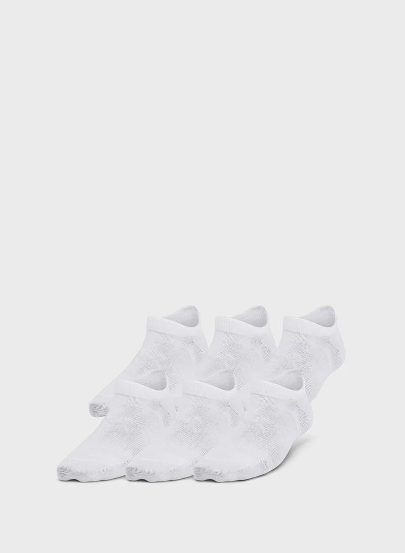 UNDER ARMOUR Kids' Essential No Show Socks (Pack Of 6)