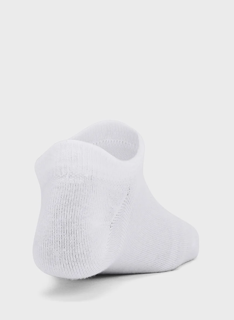 UNDER ARMOUR Kids' Essential No Show Socks (Pack Of 6)