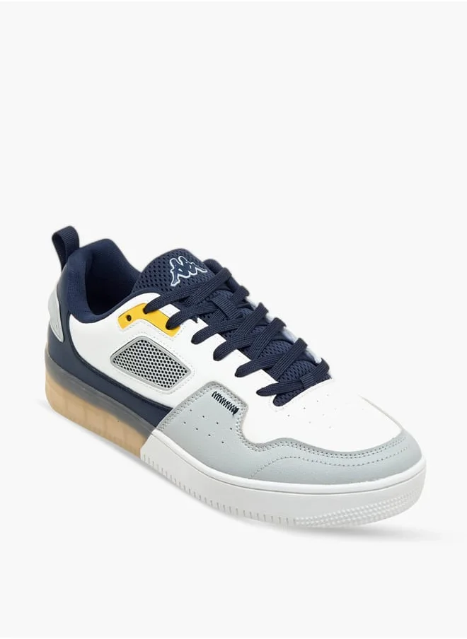 Kappa Men's Colourblock Sneakers with Lace-Up Closure