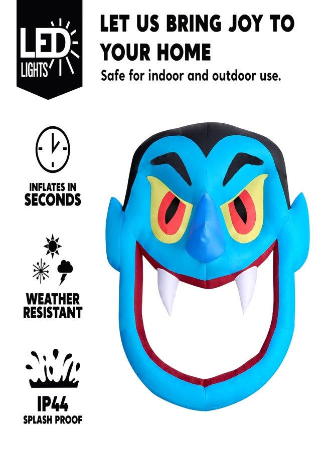 Joiedomi Halloween Inflatable Outdoor Decorations, Trunk or Treat Car Decorations Kit, Inflatable Scary Vampire with LEDs for Halloween Car Decor, Yard Decorations - Image 3