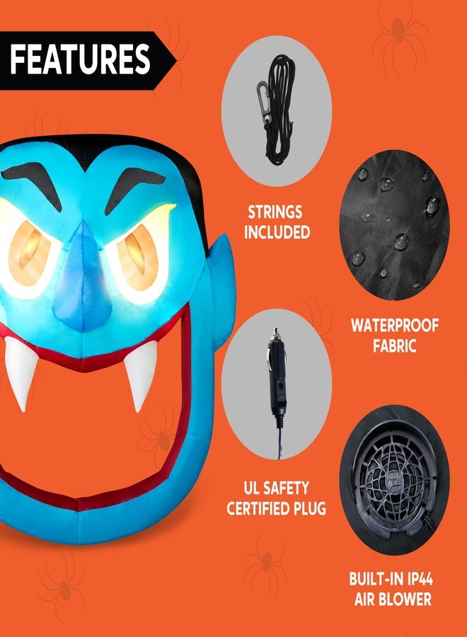 Joiedomi Halloween Inflatable Outdoor Decorations, Trunk or Treat Car Decorations Kit, Inflatable Scary Vampire with LEDs for Halloween Car Decor, Yard Decorations - Image 5