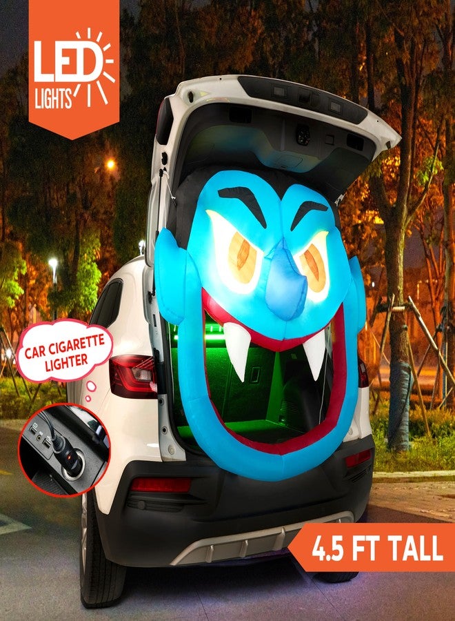 Joiedomi Halloween Inflatable Outdoor Decorations, Trunk or Treat Car Decorations Kit, Inflatable Scary Vampire with LEDs for Halloween Car Decor, Yard Decorations - Image 2
