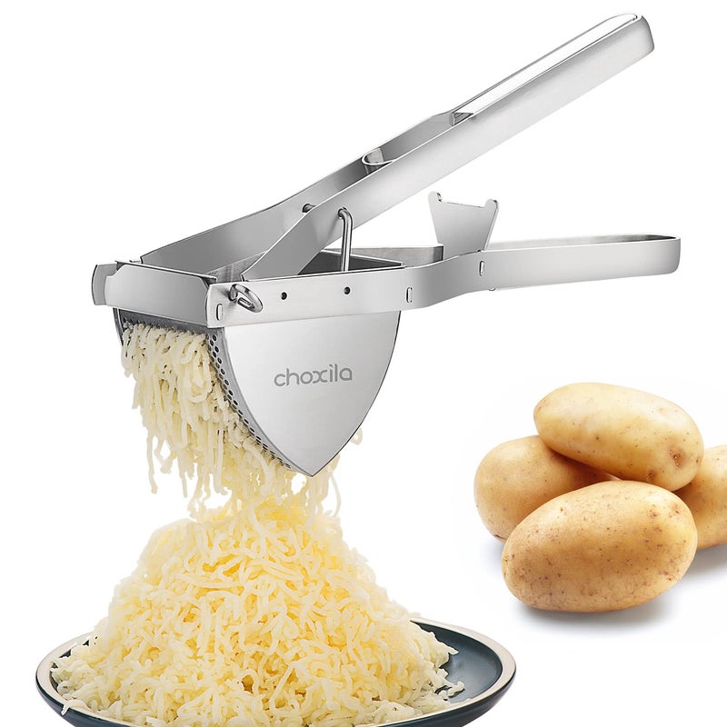 choxila Potato Masher Choxila,[Good Grip] Potato Ricer Stainless Steel Professional Masher Kitchen Tool Fruit Press Baby Food Masher - Image 1