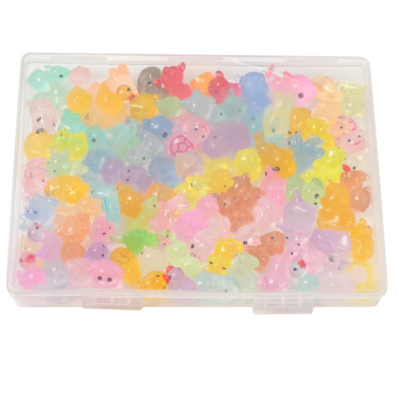 Damyda Mini Resin Ducks Tiny Animals Various Small Animals Dog, Rabbit, Turtle, Chick, Bird Glow in The Dark for Garden Micro Landscape Potted Dollhouse Decorï¼ˆRandom Styleï¼‰ - Image 5