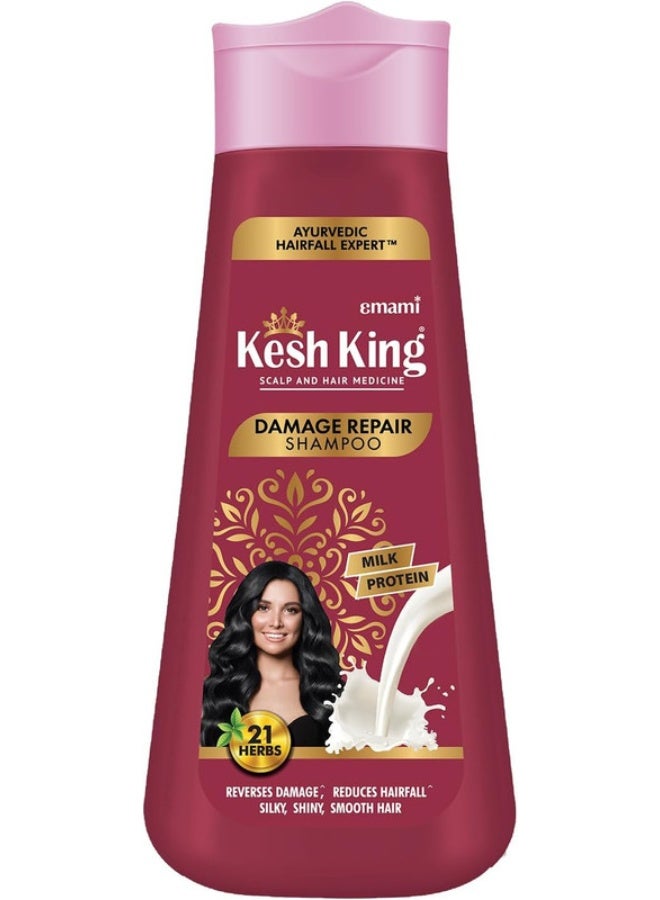 Kesh King Damage Repair Shampoo With Milk Protein And 21 Ayurvedic Herbs 340ml - Image 2