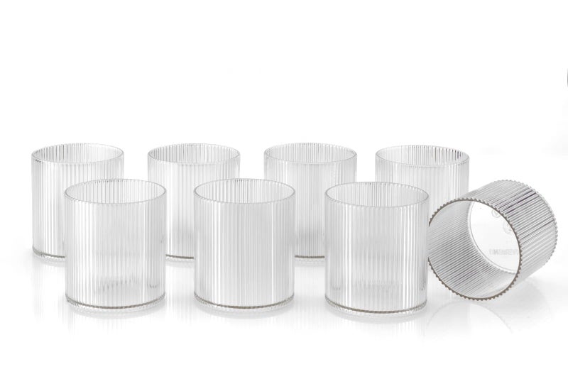 Clazkit PET Glass Juice Tumblers, 120 ml Drinking Glasses for Freshly Squeezed Juices, Smoothies, and Beverages Set of 8 - Color May Vary - Image 4