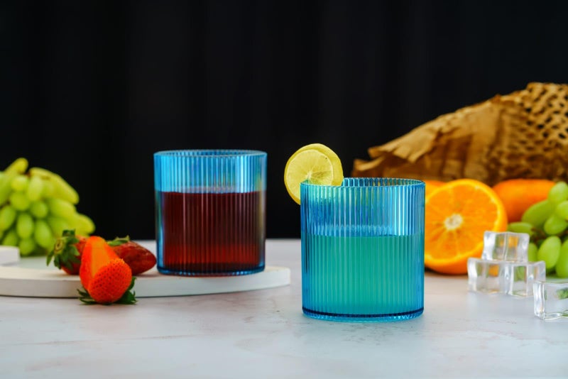 Clazkit PET Glass Juice Tumblers, 120 ml Drinking Glasses for Freshly Squeezed Juices, Smoothies, and Beverages Set of 8 - Color May Vary - Image 5
