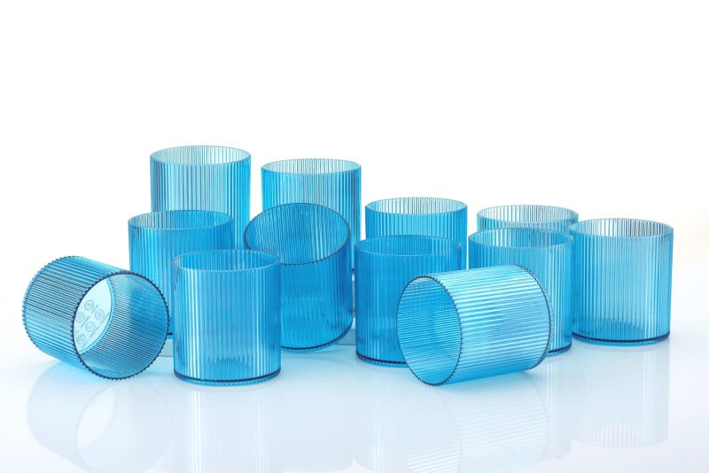 Clazkit PET Glass Juice Tumblers, 120 ml Drinking Glasses for Freshly Squeezed Juices, Smoothies, and Beverages Set of 8 - Color May Vary - Image 3