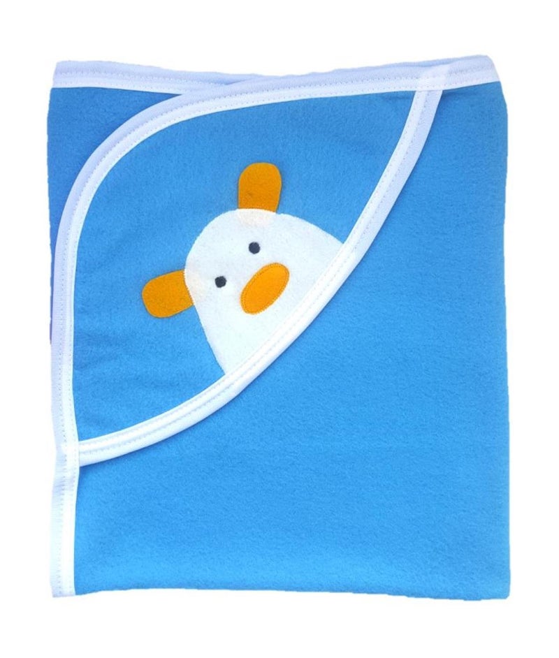 BRANDONN Newborn Original 3PCS.. Big Size (36 X 27) Cute Baby Blankets for Babies (Orange, Pink, Blue; Pack of 3) - Image 2