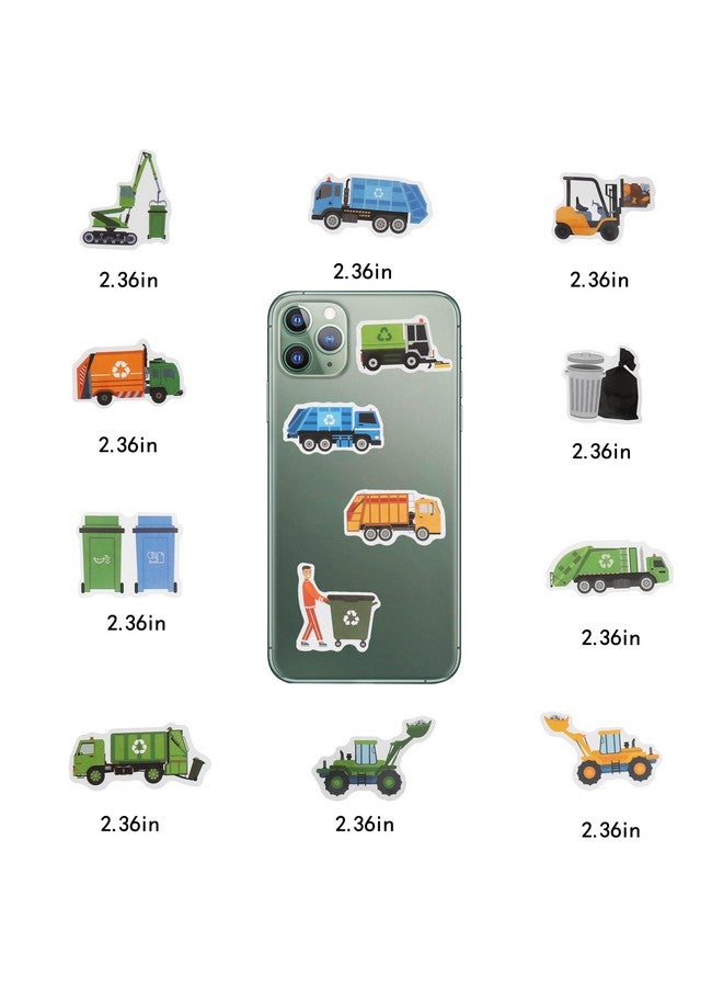Cleverplay 100 Pack Garbage Truck Stickers, Garbage Truck Party Favors, Birthday Decorations - Image 4