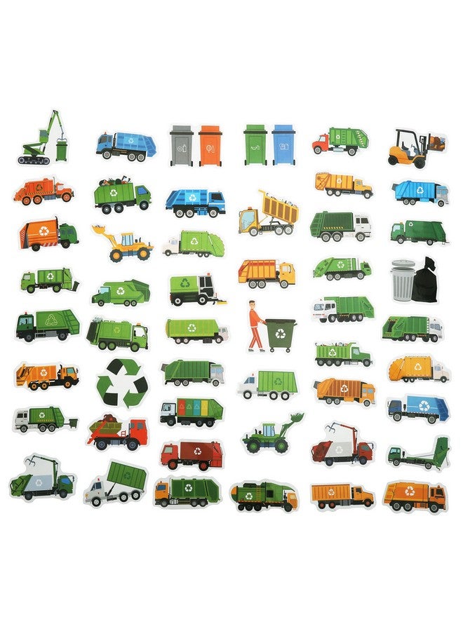 Cleverplay 100 Pack Garbage Truck Stickers, Garbage Truck Party Favors, Birthday Decorations - Image 3