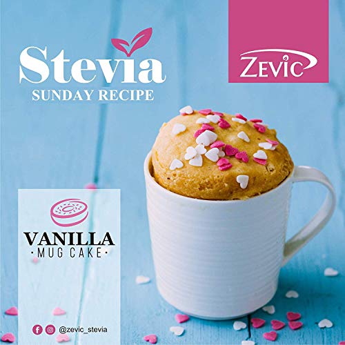 Zevic Stevia Sugar Free | Zero Calories Stevia Powder | Vegan & Keto | 100% Natural Sweetener Powder | Natural Sugar Substitute | Diabetic Friendly Sugarfree Sweetener - 1kg - Image 3