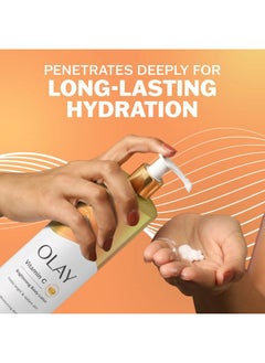 Olay Body Lotion for Women, Brightening with Vitamin C Serum, Visibly Bright & Radiant Skin, 24hr Moisture & Hydration, Fast Absorbing Formula, Vitamin B3 Complex, For All Skin Types, 17 fl oz  - Image 3