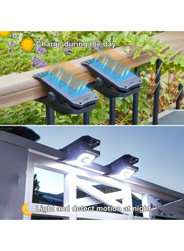 ارواق مصابيح استشعار الحركة الخارجية بالطاقة الشمسية، 45 مصباح LED، قابلة للتثبيت في 4 أوضاع إضاءة مع بطارية ليثيوم 1500 مللي أمبير في الساعة للفناء والشرفة والجدار والمرآب والطوارئ، لا تتطلب التركيب - Image 3