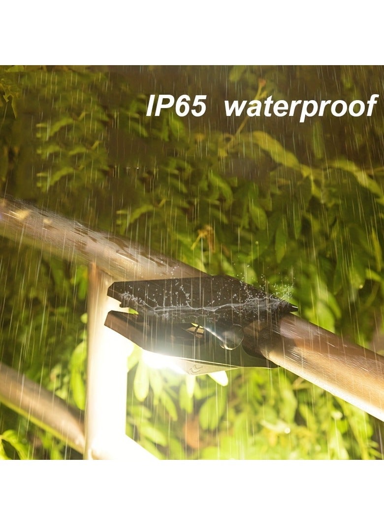 ارواق مصابيح استشعار الحركة الخارجية بالطاقة الشمسية، 45 مصباح LED، قابلة للتثبيت في 4 أوضاع إضاءة مع بطارية ليثيوم 1500 مللي أمبير في الساعة للفناء والشرفة والجدار والمرآب والطوارئ، لا تتطلب التركيب - Image 4