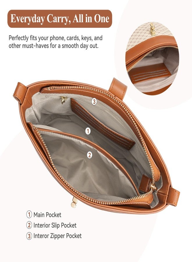 Peacocktion Bucket Bags for Women Trendy Vegan Leather Small Crossbody Purses Designer Shoulder Handbag - Image 3