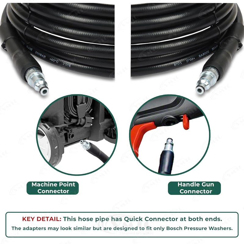 VMTC خرطوم متوافق مع ملحقات غسالة السيارات عالية الضغط من بلاك + ديكر (5 متر) - Image 3