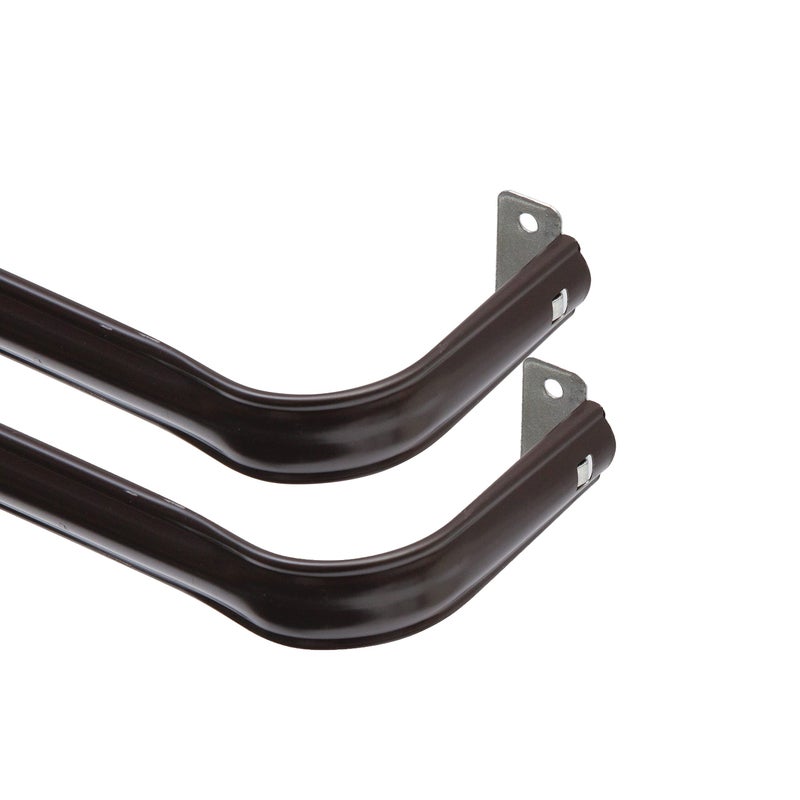Interior Living 2848 in Superior Hold Premium Curtain Rod 2Pack Brown