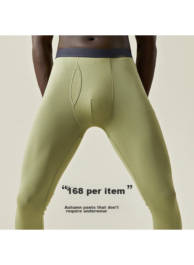 Liberal Freedom Series [ Fall New Arrival] Men's Pure Cotton Antibacterial Seamless Thermal Underwear, Youth Thin Base Layer Warm Pants - Image 4