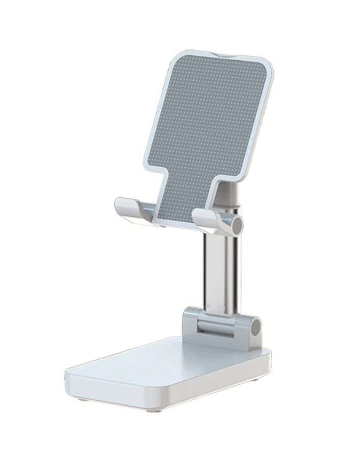 NIBEMINENT Retractable Phone/Tablet Stand With Power Bank White/Silver  - Image 1