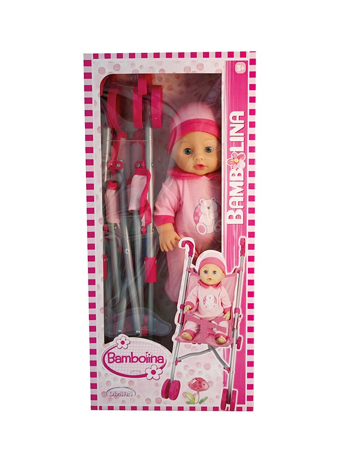 Bambolina Super Star Bambolina Buggy Set With 36Cm Doll